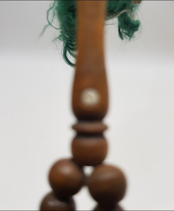 İMAMESİNDE KABE VE KUTSAL YERLERİN RESİMLERİ BULUNAN ANTİKA AHŞAP TESPİH