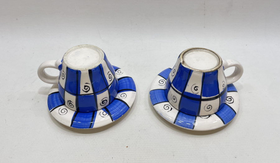 KÜTAHYA İŞİ ANTİKA ÇİFT FİNCAN