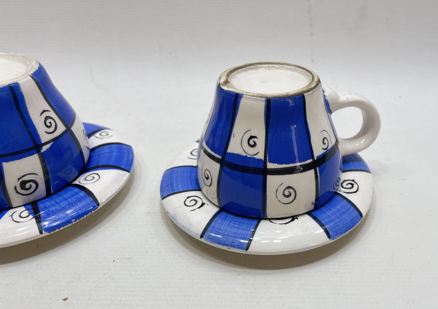 KÜTAHYA İŞİ ANTİKA ÇİFT FİNCAN