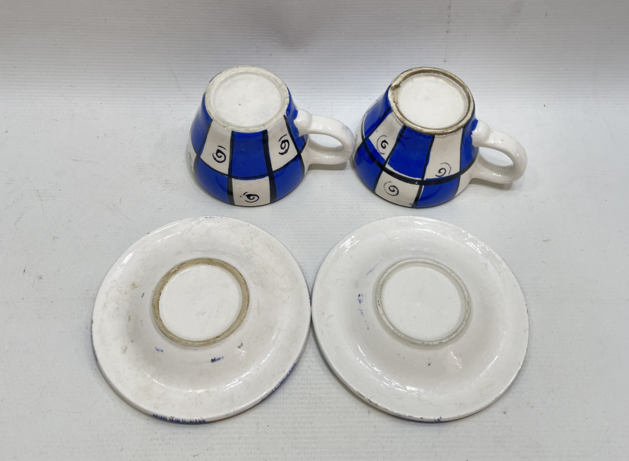 KÜTAHYA İŞİ ANTİKA ÇİFT FİNCAN