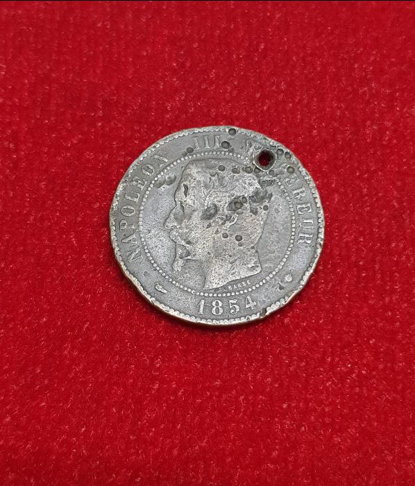 NAPOLYON DÖNEMİ 1854 TARİHLİ FRANSIZ 10 CENT MADENİ PARA