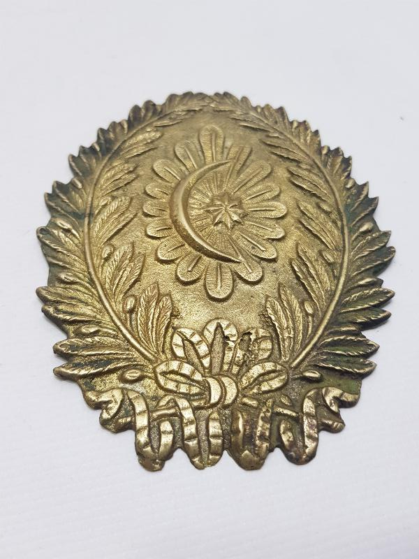 OSMANLI DÖNEMİ AY YILDIZLI BRONZ ASKERİ ARMA