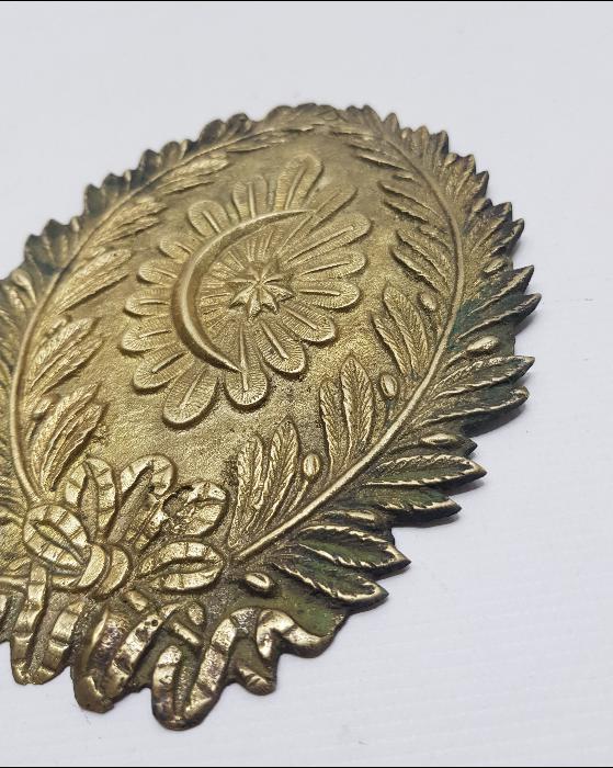 OSMANLI DÖNEMİ AY YILDIZLI BRONZ ASKERİ ARMA