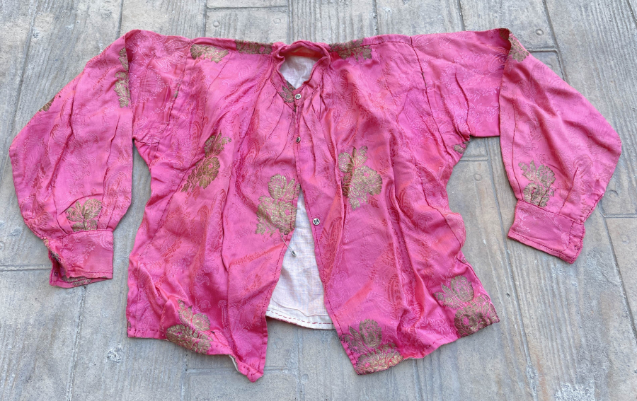 OSMANLI DÖNEMİ GÜMÜŞ SIRMALI HEREKE İŞİ İPEK ELMASİYE CEPKEN