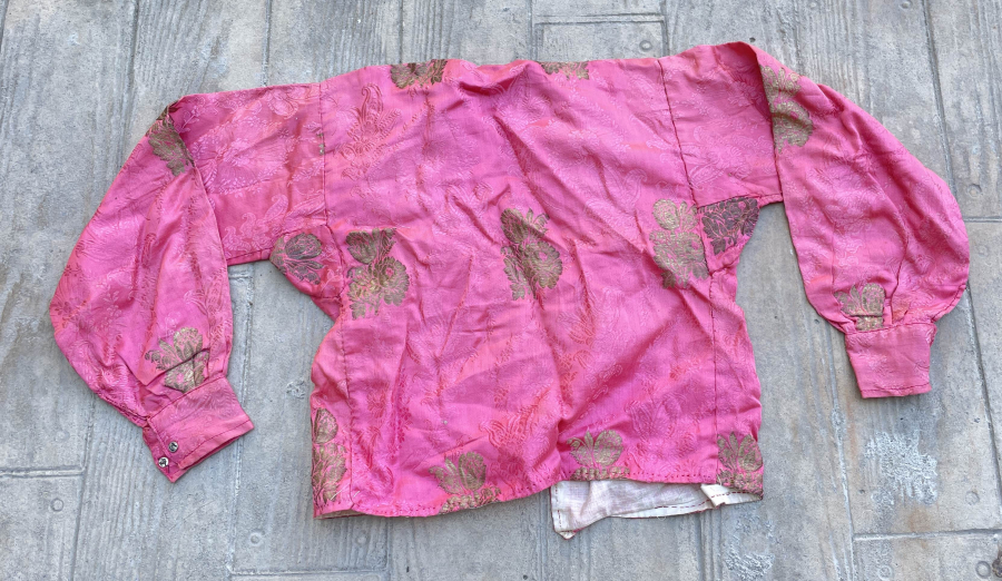 OSMANLI DÖNEMİ GÜMÜŞ SIRMALI HEREKE İŞİ İPEK ELMASİYE CEPKEN