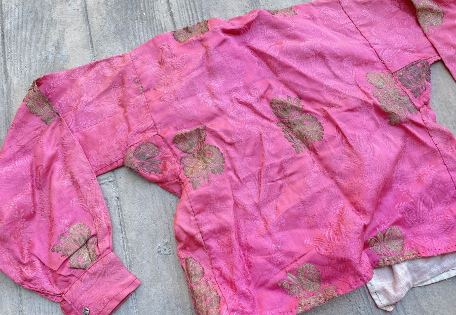 OSMANLI DÖNEMİ GÜMÜŞ SIRMALI HEREKE İŞİ İPEK ELMASİYE CEPKEN