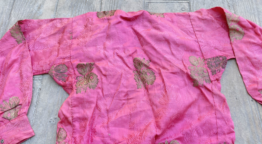 OSMANLI DÖNEMİ GÜMÜŞ SIRMALI HEREKE İŞİ İPEK ELMASİYE CEPKEN