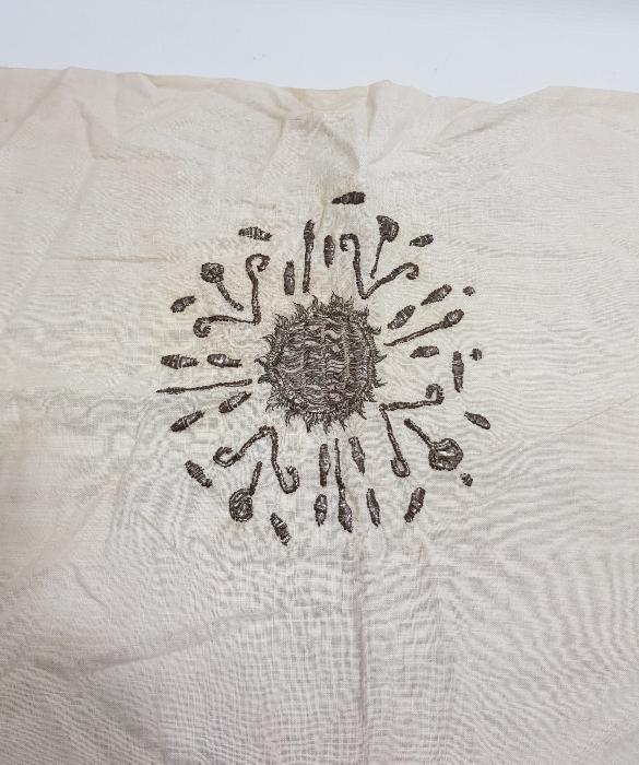 OSMANLI DÖNEMİ GÜMÜŞ TEL KIRMA İŞLEMELİ YASTIK KILIFI