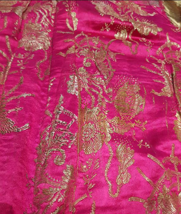 OSMANLI DÖNEMİ İPEK ELMASİYE NİŞAN ELBİSESİ