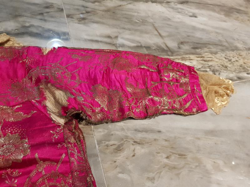 OSMANLI DÖNEMİ İPEK ELMASİYE NİŞAN ELBİSESİ