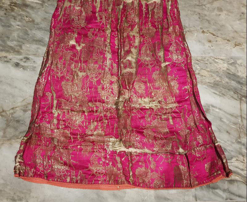 OSMANLI DÖNEMİ İPEK ELMASİYE NİŞAN ELBİSESİ