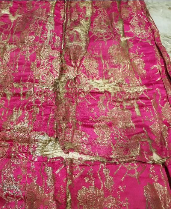 OSMANLI DÖNEMİ İPEK ELMASİYE NİŞAN ELBİSESİ