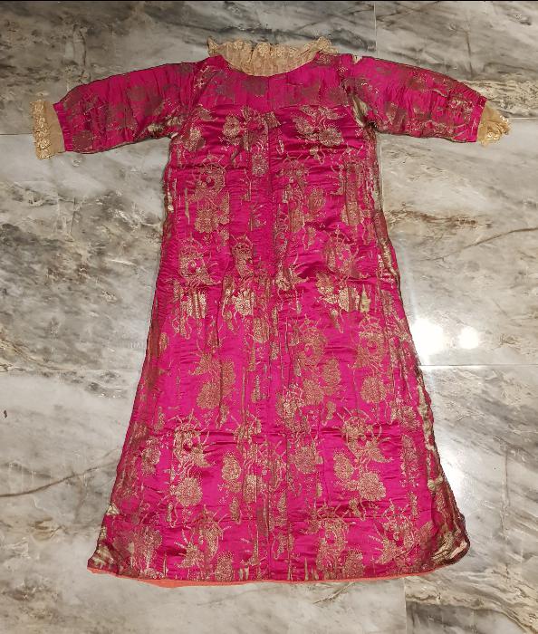 OSMANLI DÖNEMİ İPEK ELMASİYE NİŞAN ELBİSESİ