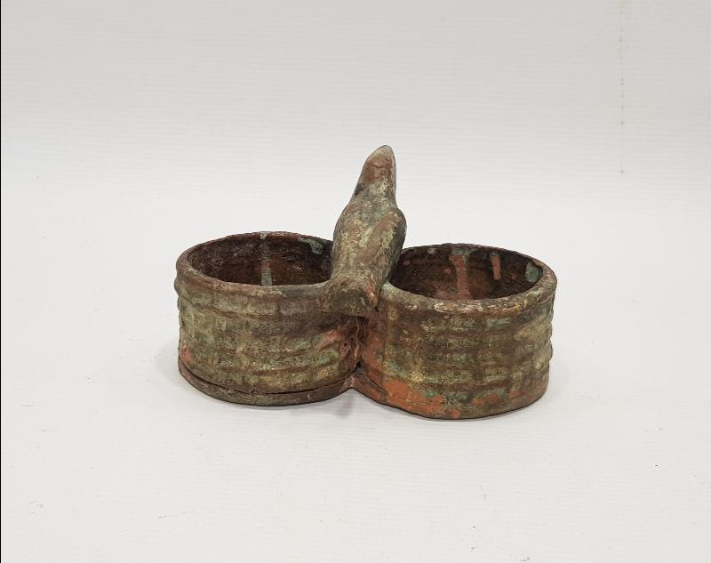 OSMANLI DÖNEMİ KUŞ APLİKLİ ÇOK NADİR ÇANAKKALE BAHARATLIK 