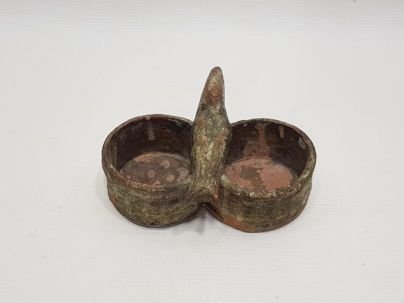 OSMANLI DÖNEMİ KUŞ APLİKLİ ÇOK NADİR ÇANAKKALE BAHARATLIK 