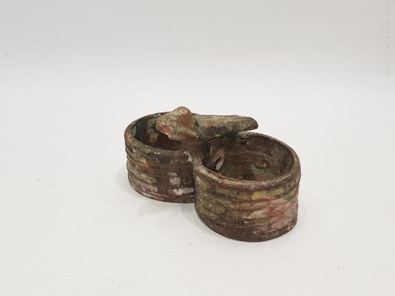 OSMANLI DÖNEMİ KUŞ APLİKLİ ÇOK NADİR ÇANAKKALE BAHARATLIK 