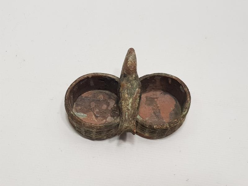 OSMANLI DÖNEMİ KUŞ APLİKLİ ÇOK NADİR ÇANAKKALE BAHARATLIK 