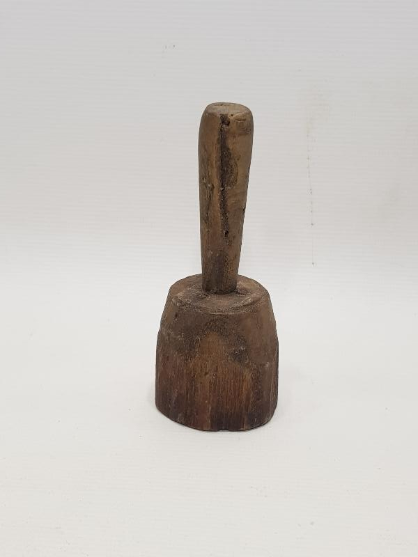 OSMANLI DÖNEMİ RUM İŞİ HAÇ DESENLİ AHŞAP EKMEK MÜHÜRÜ