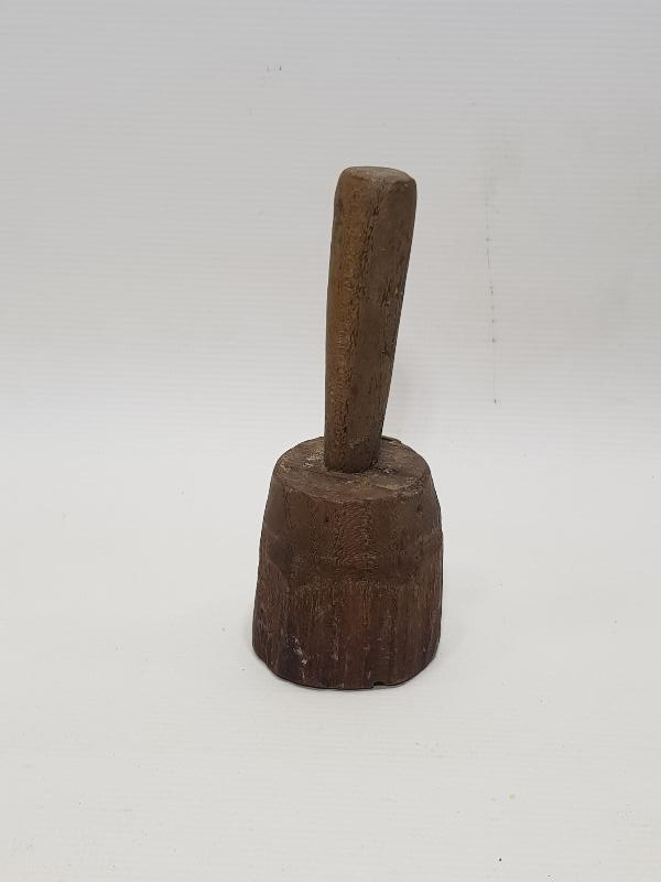 OSMANLI DÖNEMİ RUM İŞİ HAÇ DESENLİ AHŞAP EKMEK MÜHÜRÜ