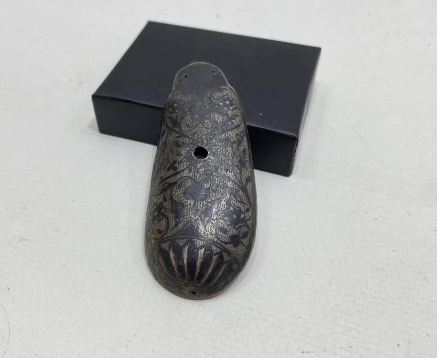 OSMANLI DÖNEMİ SAVATLI GÜMÜŞ TABANCA KABZESİ