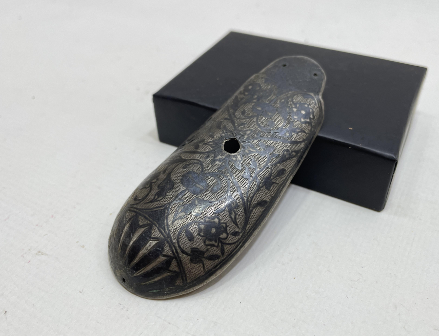 OSMANLI DÖNEMİ SAVATLI GÜMÜŞ TABANCA KABZESİ