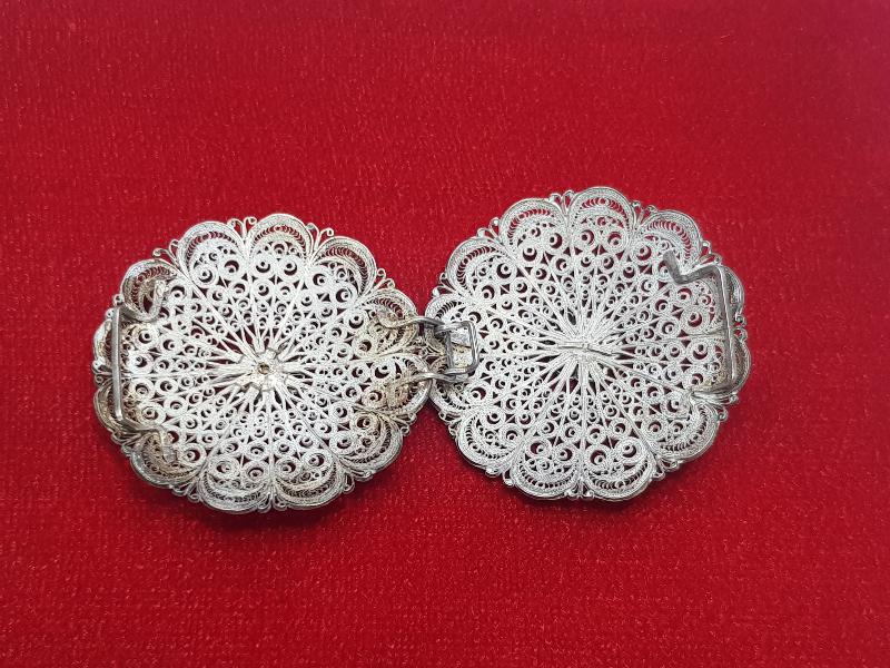 OSMANLI DÖNEMİ TELKARİ GÜMÜŞ KEMER TOKASI