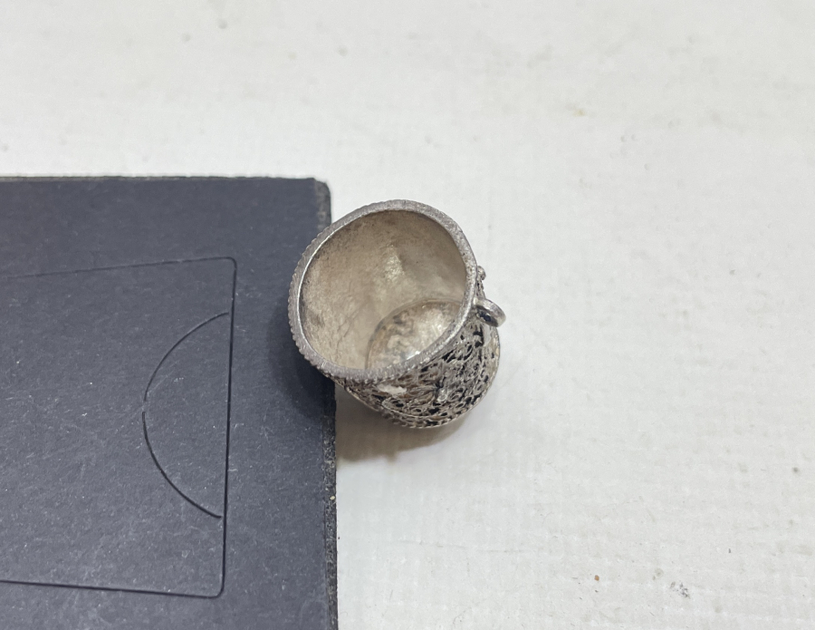 OSMANLI DÖNEMİ TELKARİ İŞÇİLİKLİ GÜMÜŞ TERZİ YÜKSÜĞÜ