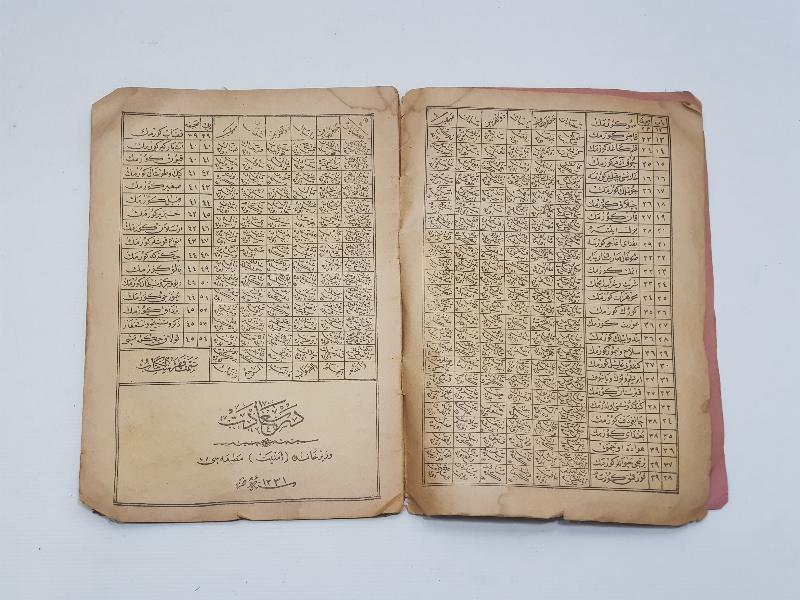 OSMANLICA KİTAP: TABİRNAMEİ MUHİDDİNİ ARABİ 