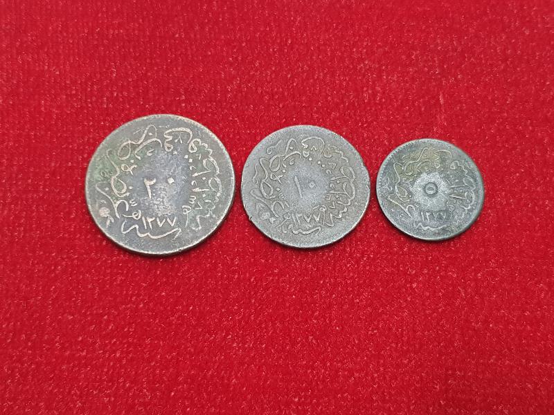 SULTAN ABDÜLAZİZ DÖNEMİ 20-10-5 PARA LOTU