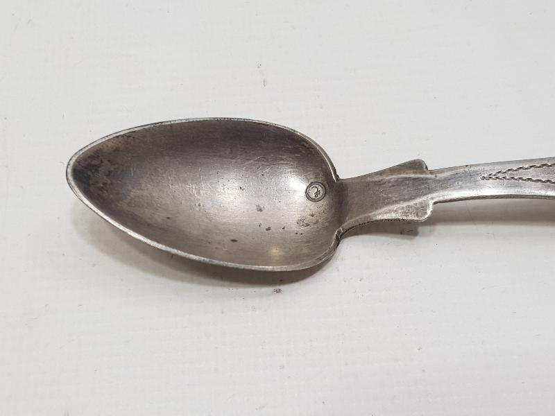 SULTAN VAHDETTİN DÖNEMİ ÇOK NADİR HİLAL VE SAH DAMGALI GÜMÜŞ TATLI KAŞIĞI