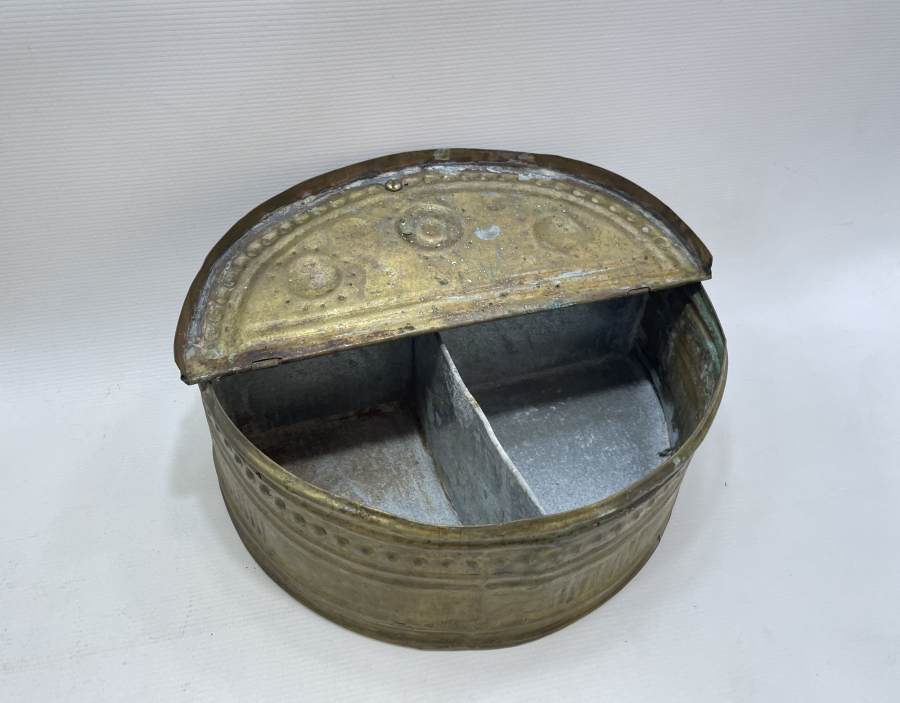 ÜZERİ DAMGALI OSMANLI DÖNEMİ NADİR KAHVECİ İŞİ KAHVE KUTUSU