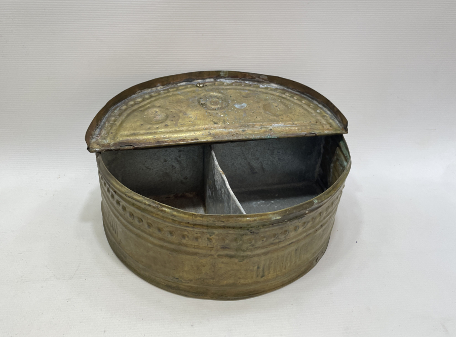 ÜZERİ DAMGALI OSMANLI DÖNEMİ NADİR KAHVECİ İŞİ KAHVE KUTUSU