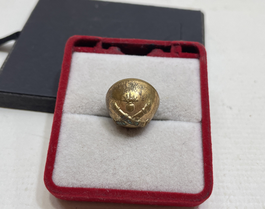 ÜZERİ TOMBAKLI 1. DÜNYA SAVAŞI DÖNEMİ TOPÇU SUBAYI DÜĞMESİ