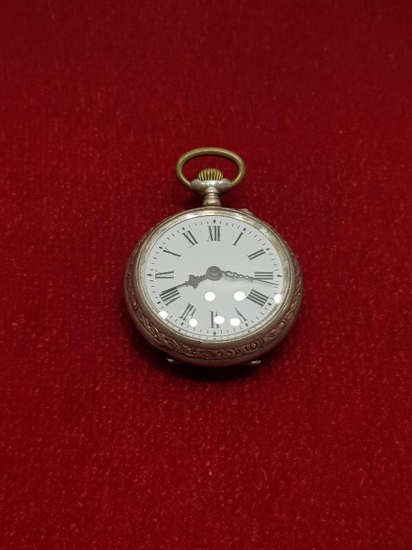 ZENNE TİPİ ANTİKA GÜMÜŞ CEP SAATİ