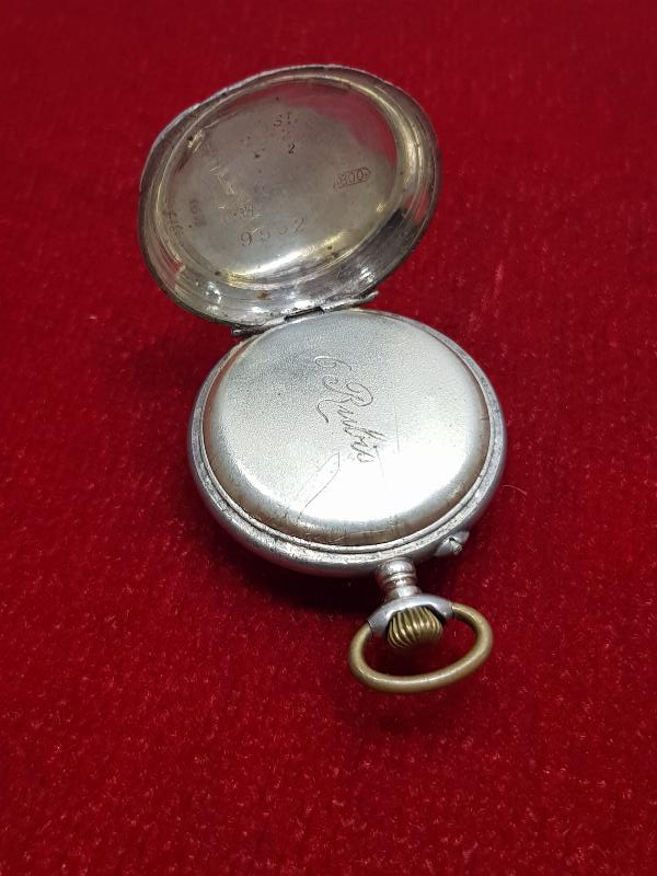 ZENNE TİPİ ANTİKA GÜMÜŞ CEP SAATİ