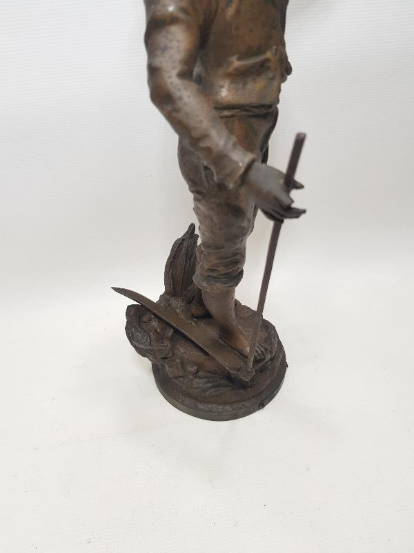 ANTİKA FRANSIZ ÇİFTÇİ HEYKELİ