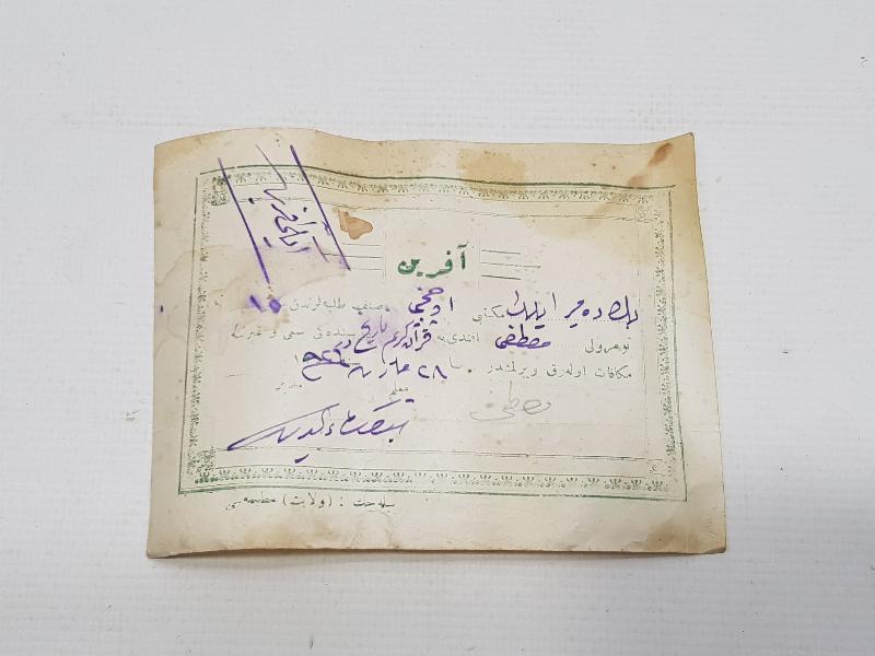 EĞİTİM TARİHİ: OSMANLICA AFERİN BELGESİ