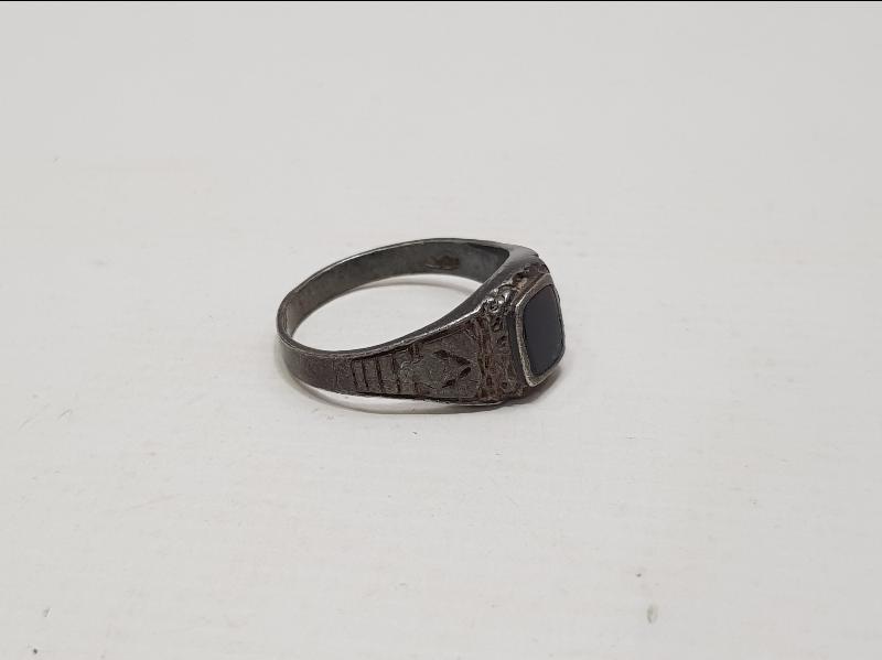 OLTU TAŞLI ANTİKA GÜMÜŞ YÜZÜK