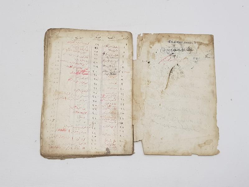 OSMANLI DÖNEMİ 1852 TARİHLİ KETEBELİ EL YAZMA ŞİFA KİTABI