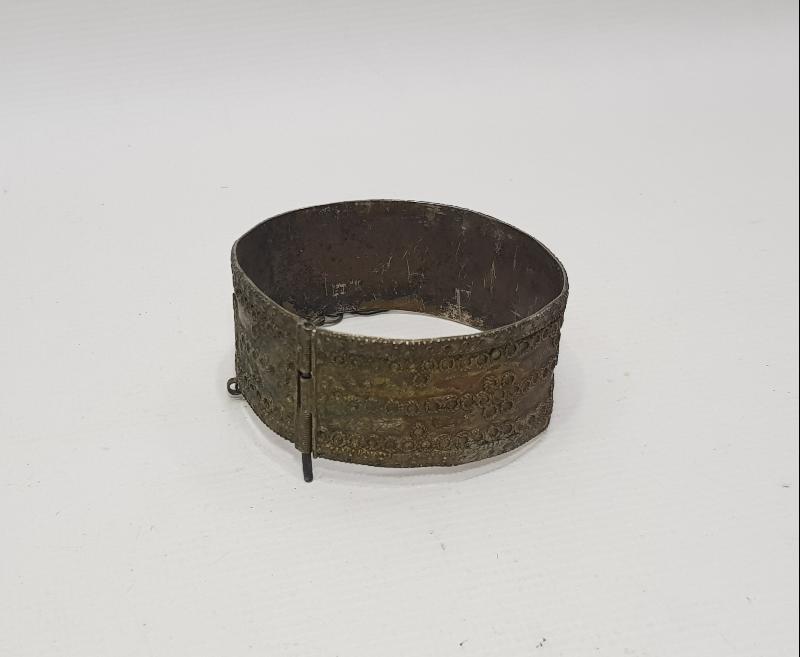 OSMANLI DÖNEMİ GÜHERSE İŞÇİLİKLİ GÜMÜŞ BİLEZİK