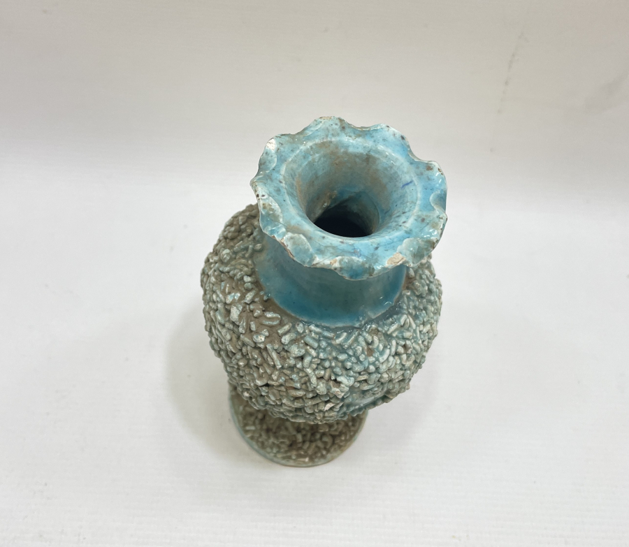 OSMANLI DÖNEMİ KINIK İŞİ NADİR KUMLU GELİN VAZOSU