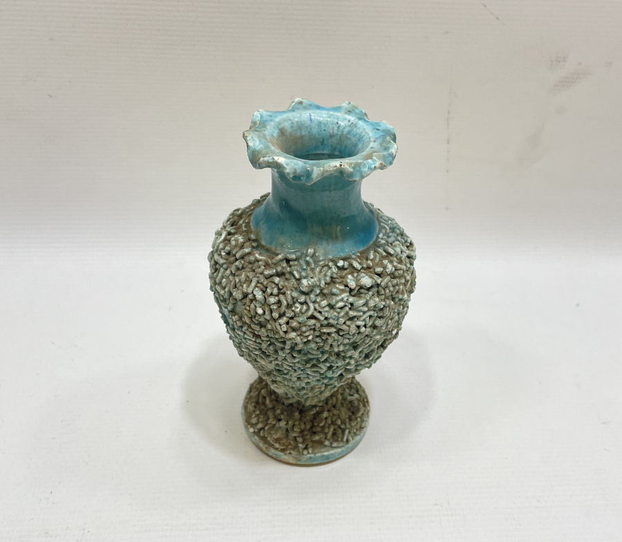 OSMANLI DÖNEMİ KINIK İŞİ NADİR KUMLU GELİN VAZOSU