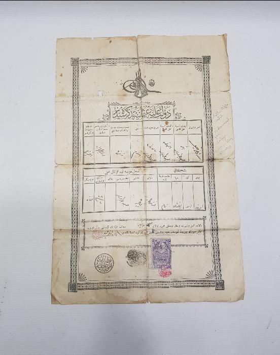 OSMANLI DÖNEMİ KULLANILMIŞ İLK NÜFUS KAĞIDI