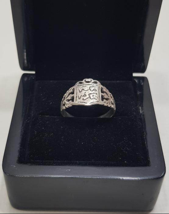 OSMANLI DÖNEMİ MEKKE-İ MÜKERREME YAZILI GÜMÜŞ YÜZÜK