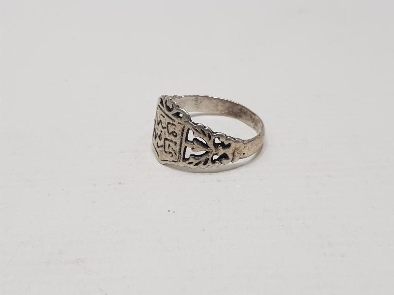 OSMANLI DÖNEMİ MEKKE-İ MÜKERREME YAZILI GÜMÜŞ YÜZÜK