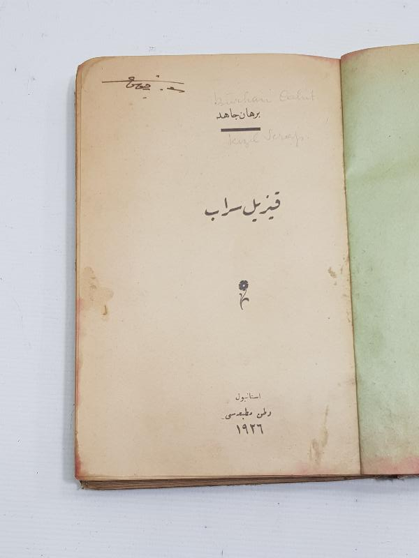 OSMANLICA ROMAN: BURHAN CAHİD - KIZIL SERAP