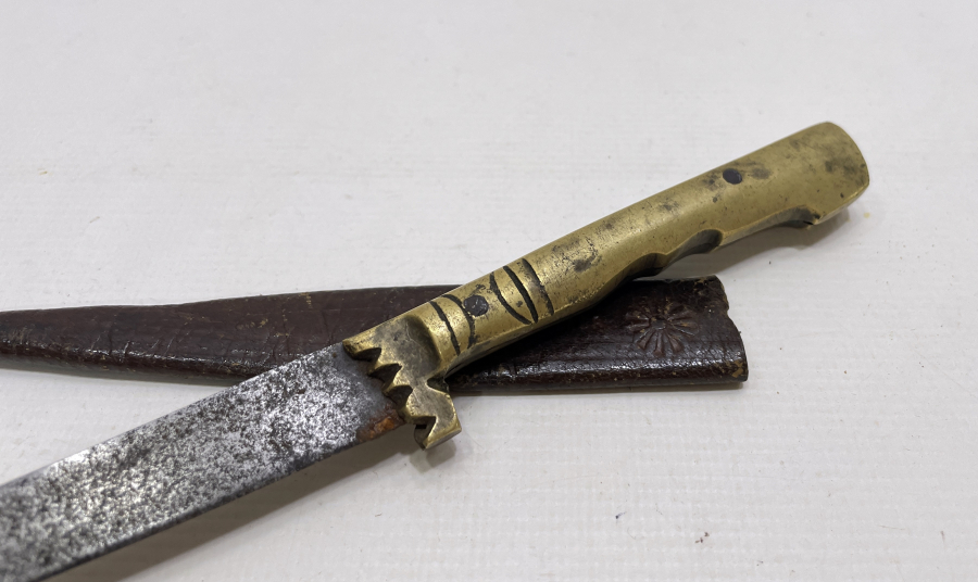 SAPINDA KAYI YAZILI BURSA İŞİ NADİR KABADAYI KAMASI