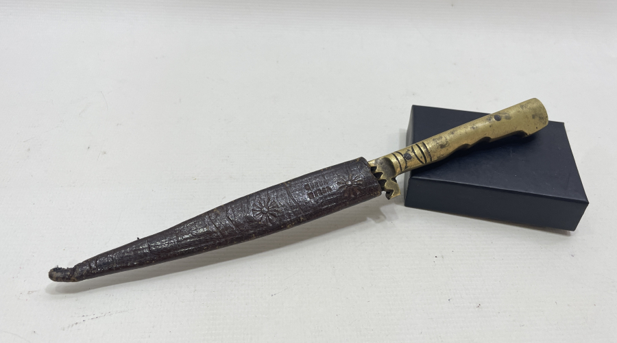 SAPINDA KAYI YAZILI BURSA İŞİ NADİR KABADAYI KAMASI