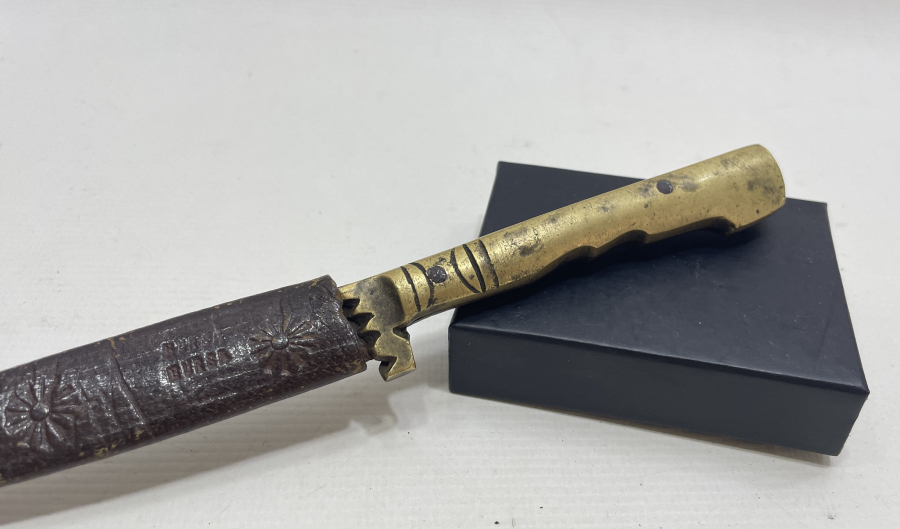 SAPINDA KAYI YAZILI BURSA İŞİ NADİR KABADAYI KAMASI