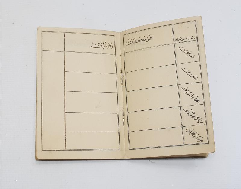 TÜRKİYE CUMHURİYETİ'NİN İLK NÜFUS KAĞIDI